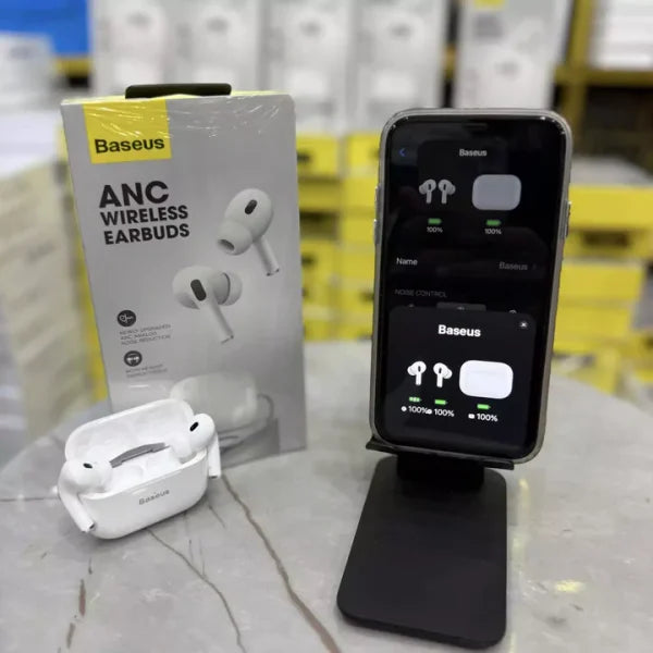 Baseus Anc Wireless Earbuds Pro 2 – Hybrid Active Noise Cancellation, Bluetooth 5.3, 38h Battery Life, Smart Touch, Ipx5 – Available In Black & White
